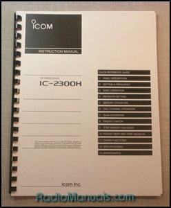 Icom IC-2300H Instruction Manual